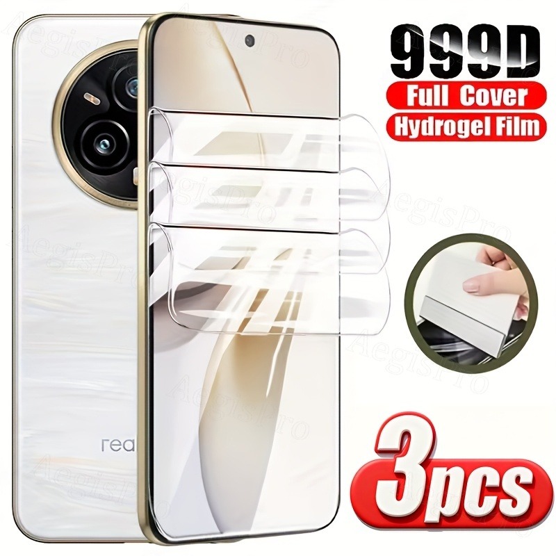 Realme C67 - 3 buah film hidrogel cocok untuk