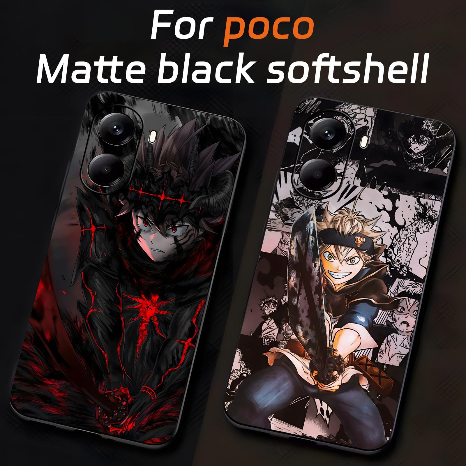 Xiaomi Poco X6 - Casing Ponsel Anime Black Clover Untuk