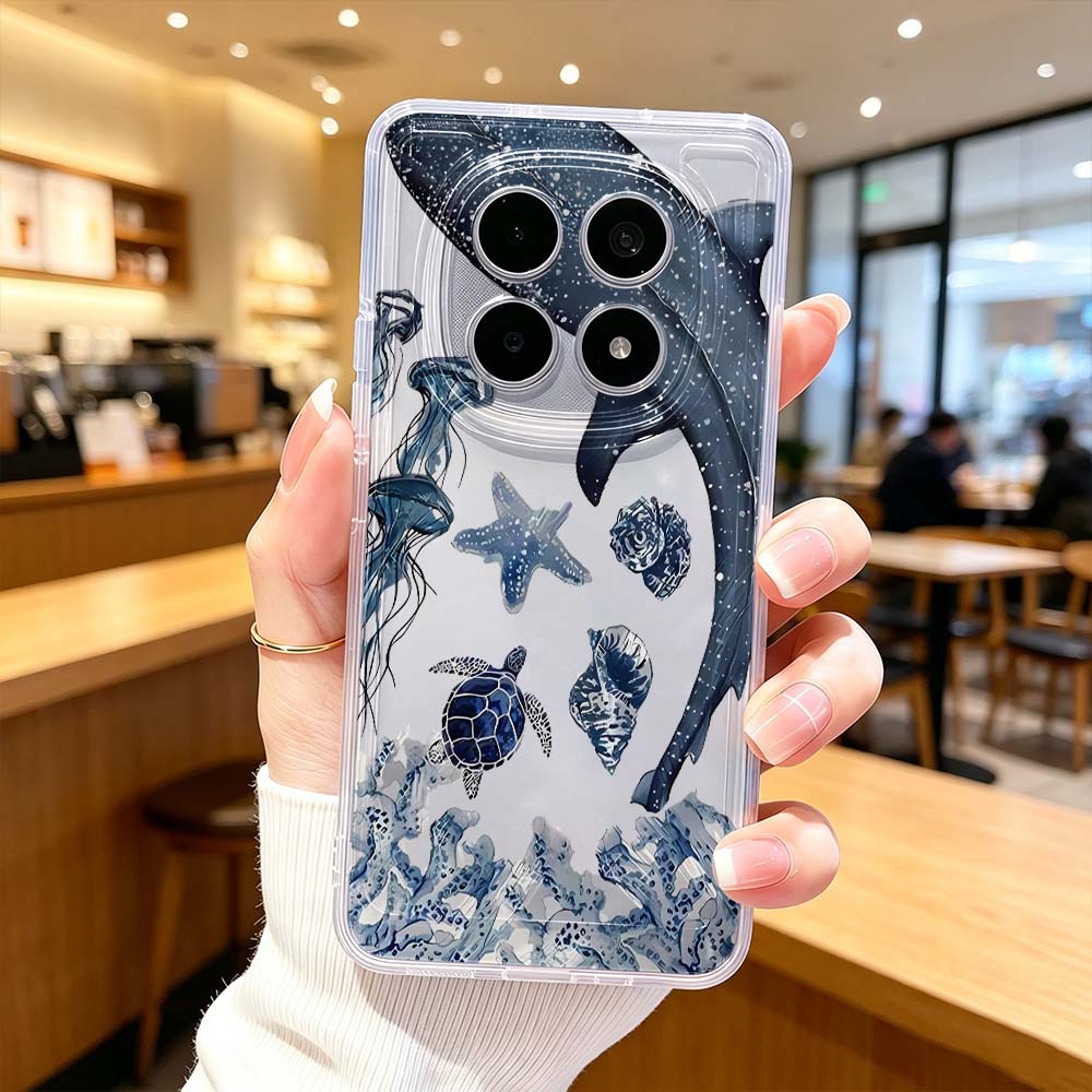 Xiaomi Poco X6 - Casing Ponsel Motif Penyu Laut untuk