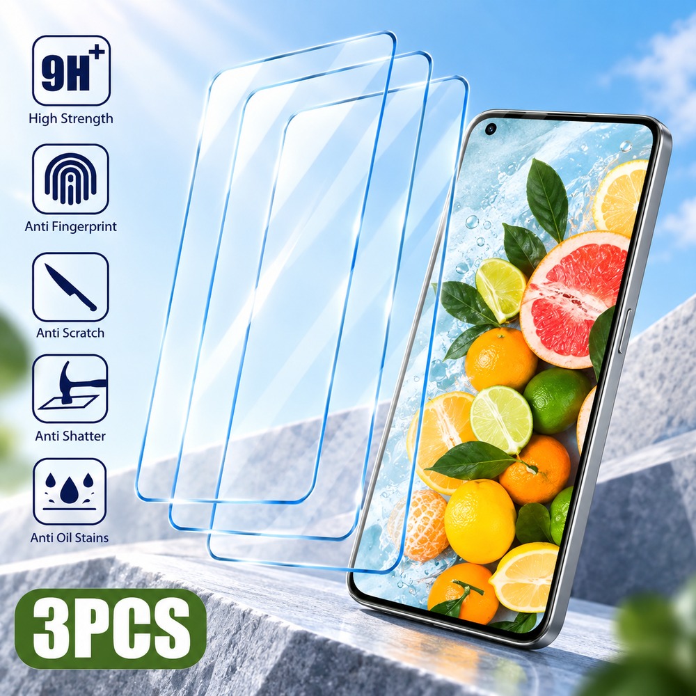 Realme C67 - 3 buah pelindung layar untuk Realme